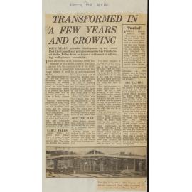 Transformed in a few years and growing