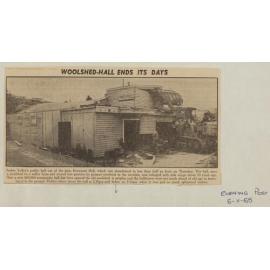 Woolshed-Hall Ends its Days