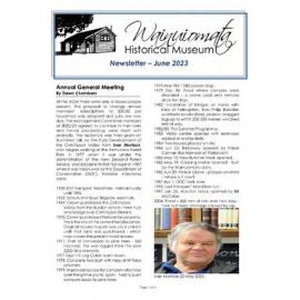 Newsletter (Wainuiomata Historical Museum) June 2023