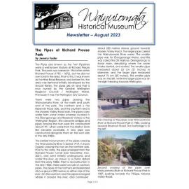 Newsletter (Wainuiomata Historical Museum) August 2023