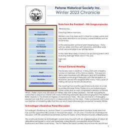 Chronicle (Petone Historical Society) Winter 2023