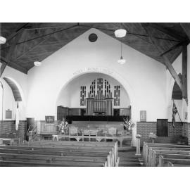 Methodist church, Laings Road, Interior