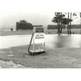 Flooded golf course in Wainuiomata