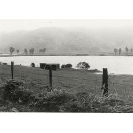 Flooded farmland in Wainuiomata