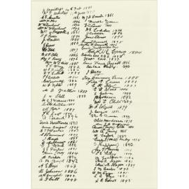 Petone Jubilee reunion signatures