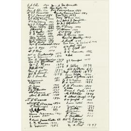 Petone Jubilee reunion signatures