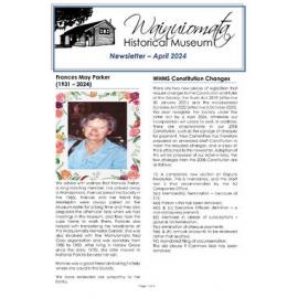 Newsletter (Wainuiomata Historical Museum) April 2024