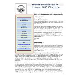 Chronicle (Petone Historical Society) Summer 2023