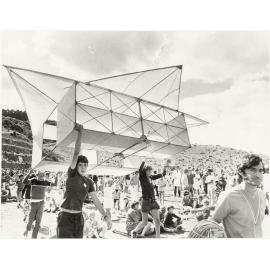 Kite : [boys with crowd of children]