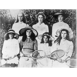 Ladies tennis group