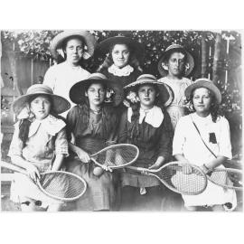 Tennis team visiting Petone