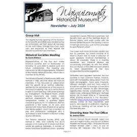 Newsletter (Wainuiomata Historical Museum Society) July 2024