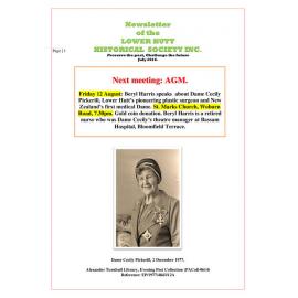 Newsletter of the Lower Hutt Historical Society