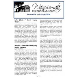 Newsletter (Wainuiomata Historical Museum) October 2024