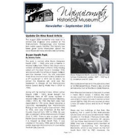 Newsletter (Wainuiomata Historical Museum) September 2024