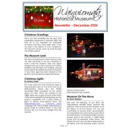 Newsletter (Wainuiomata Historical Museum) December 2024