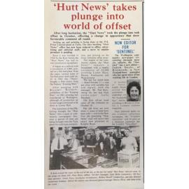 'Hutt News' takes plunge into world of offset