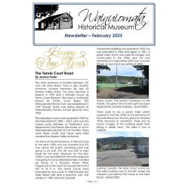 Newsletter (Wainuiomata Historical Museum) February 2025