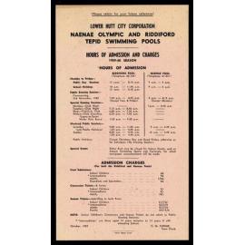 Ephemera : Lower Hutt Swimming Pools 