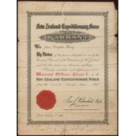 New Zealand Expeditionary Force Warrant