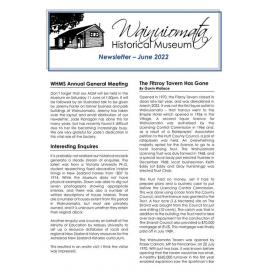 Newsletter (Wainuiomata Historical Museum) June 2022