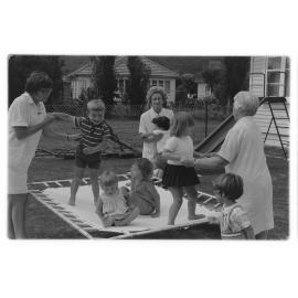 Trampoline time for the kiddies at Koa Maru pre-school. 