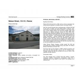 Heritage Building Inventory : 119-121 Nelson Street, Petone
