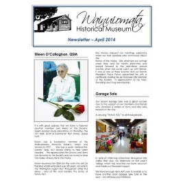 Newsletter (Wainuiomata Historical Museum) April 2014
