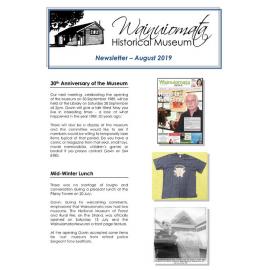 Newsletter (Wainuiomata Historical Museum) April 2019