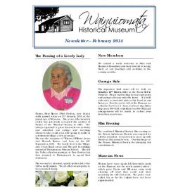 Newsletter (Wainuiomata Historical Museum) February 2014