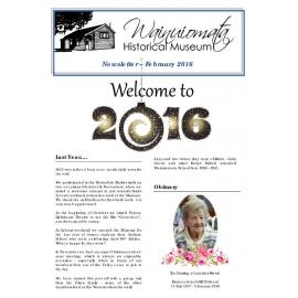 Newsletter (Wainuiomata Historical Museum) February 2016