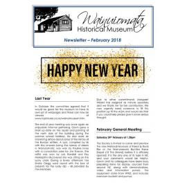 Newsletter (Wainuiomata Historical Museum) February 2018