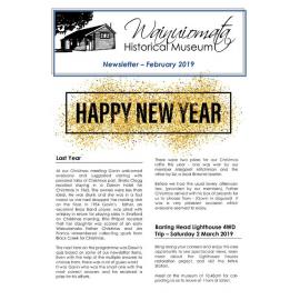Newsletter (Wainuiomata Historical Museum) February 2019