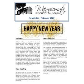 Newsletter (Wainuiomata Historical Museum) February 2020
