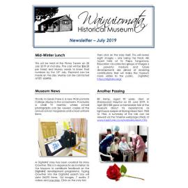 Newsletter (Wainuiomata Historical Museum) July 2019