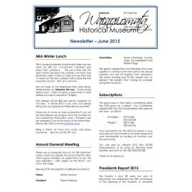 Newsletter (Wainuiomata Historical Museum) June 2015