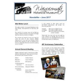 Newsletter (Wainuiomata Historical Museum) June 2017