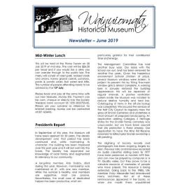 Newsletter (Wainuiomata Historical Museum) June 2019