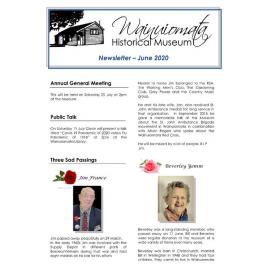 Newsletter (Wainuiomata Historical Museum) June 2020