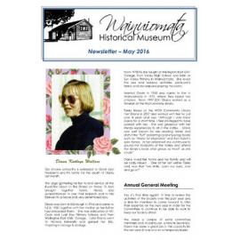 Newsletter (Wainuiomata Historical Museum) May 2016