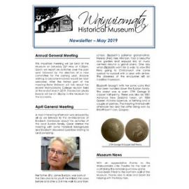 Newsletter (Wainuiomata Historical Museum) May 2019