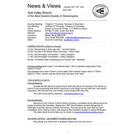 Newsletter (NZ Society of Genealogists, Hutt Valley Branch)