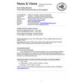 Newsletter (NZ Society of Genealogists, Hutt Valley Branch) 297