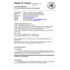 Newsletter (NZ Society of Genealogists, Hutt Valley Branch) 299