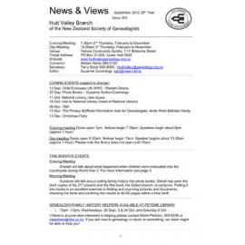 Newsletter (NZ Society of Genealogists, Hutt Valley Branch) 304