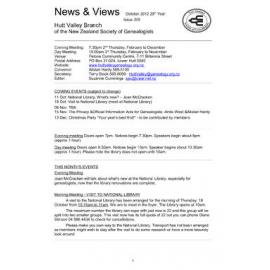 Newsletter (NZ Society of Genealogists, Hutt Valley Branch) 305