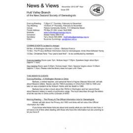 Newsletter (NZ Society of Genealogists, Hutt Valley Branch) 306