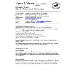 Newsletter (NZ Society of Genealogists, Hutt Valley Branch) 308