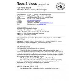 Newsletter (NZ Society of Genealogists, Hutt Valley Branch) 310