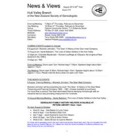 Newsletter (NZ Society of Genealogists, Hutt Valley Branch) 314